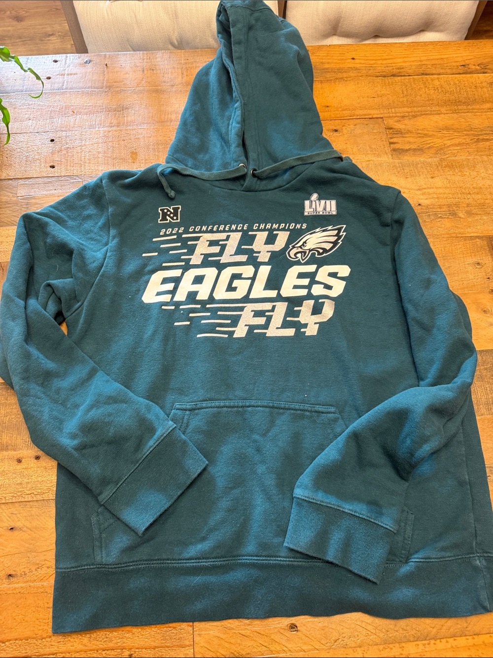 Fanatics Teal Philadelphia Eagles 'Fly Eagles Fly' Crewneck Sweatshirt